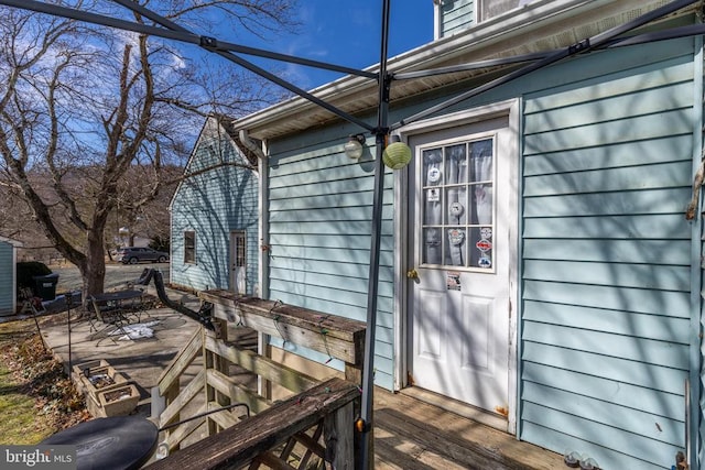 exterior space with a patio area