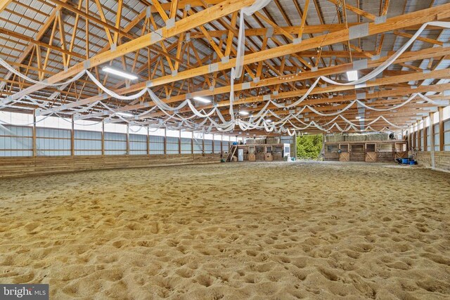 view of riding arena