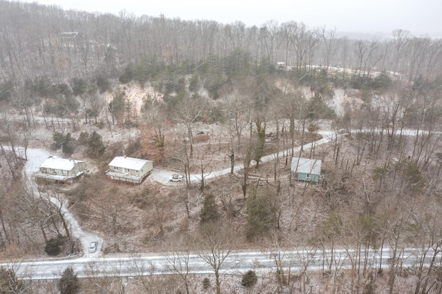 129 Hillwood Dr, Front Royal, VA 22630 - aerial overview of property's location featuring a forest