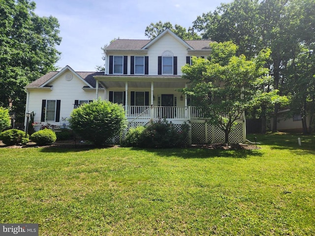 12407 Salient Ln, Spotsylvania, VA 22551 - colonial inspired home featuring covered porch and a front yard