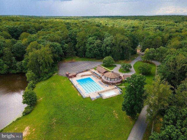 12407 Salient Ln, Spotsylvania, VA 22551 - bird's eye view of a heavily wooded area and a large body of water