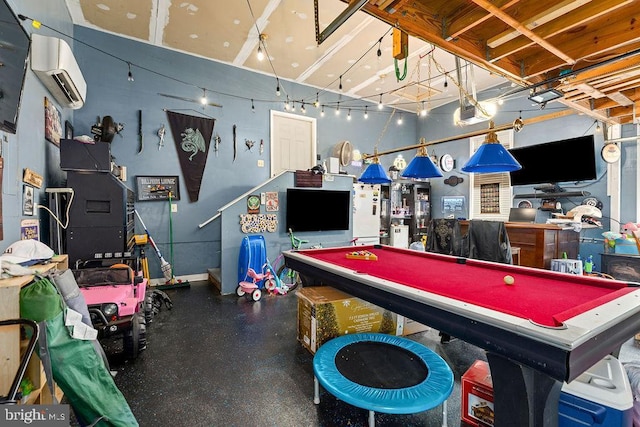12407 Salient Ln, Spotsylvania, VA 22551 - recreation room featuring a wall unit AC and billiards table