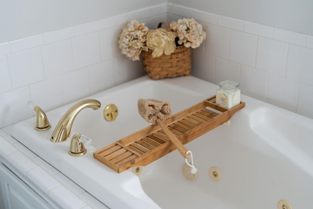 91 Twin Hills Ln, Fishersville, VA 22980 - room details featuring a whirlpool tub and tasteful backsplash