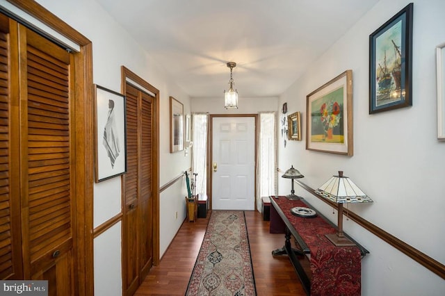 107 Ramsay Rd, Locust Grove, VA 22508 - entryway with dark wood-type flooring