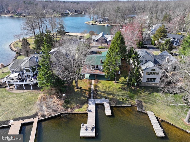107 Ramsay Rd, Locust Grove, VA 22508 - aerial view of residential area featuring a large body of water