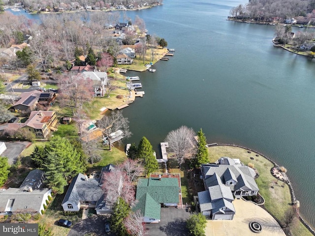 107 Ramsay Rd, Locust Grove, VA 22508 - aerial view of property and surrounding area featuring a large body of water and nearby suburban area
