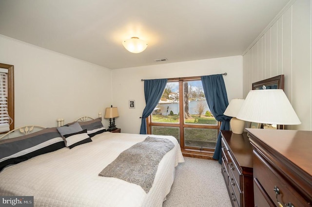 107 Ramsay Rd, Locust Grove, VA 22508 - bedroom with a water view and light carpet