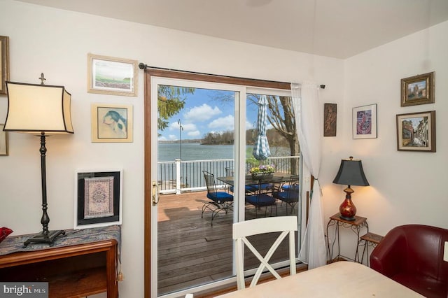 107 Ramsay Rd, Locust Grove, VA 22508 - entryway featuring healthy amount of natural light and a water view
