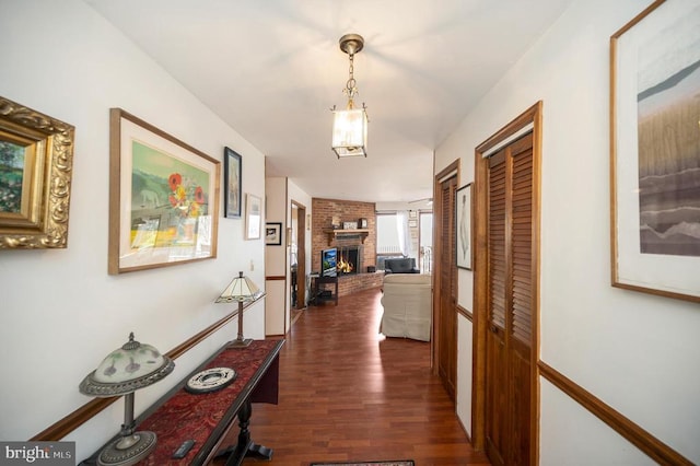 107 Ramsay Rd, Locust Grove, VA 22508 - corridor with dark wood-type flooring