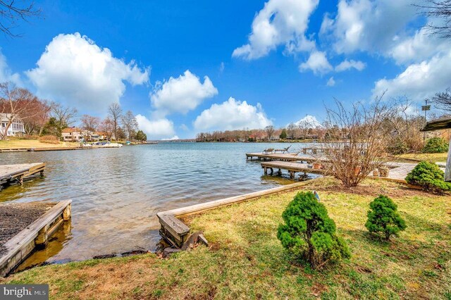 107 Ramsay Rd, Locust Grove, VA 22508 - dock area with a boat ramp and a water view