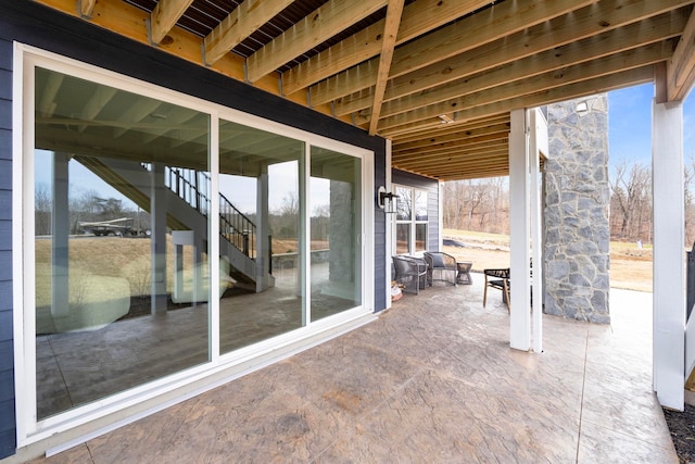 1115 Sablewood Dr, Charlottesville, VA 22911 - view of patio / terrace with stairs