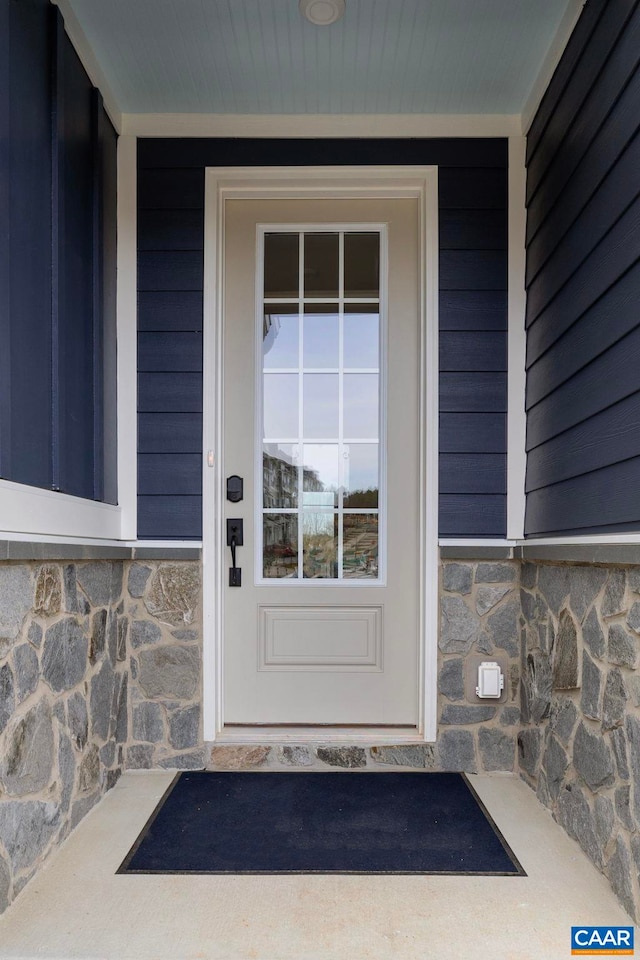 1115 Sablewood Dr, Charlottesville, VA 22911 - doorway to property with stone siding