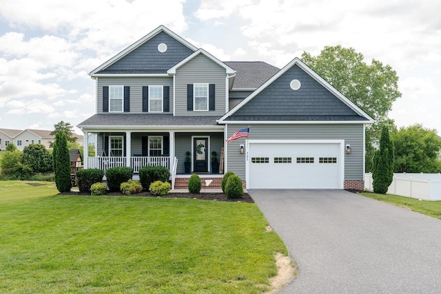 731 Hidden Brook Rd, Mcgaheysville, VA 22840 - view of front of home with driveway, covered porch, and an attached garage