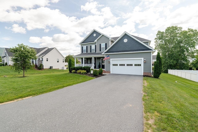 731 Hidden Brook Rd, Mcgaheysville, VA 22840 - view of front of house featuring asphalt driveway, a porch, and an attached garage