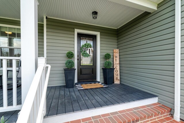 731 Hidden Brook Rd, Mcgaheysville, VA 22840 - doorway to property with covered porch