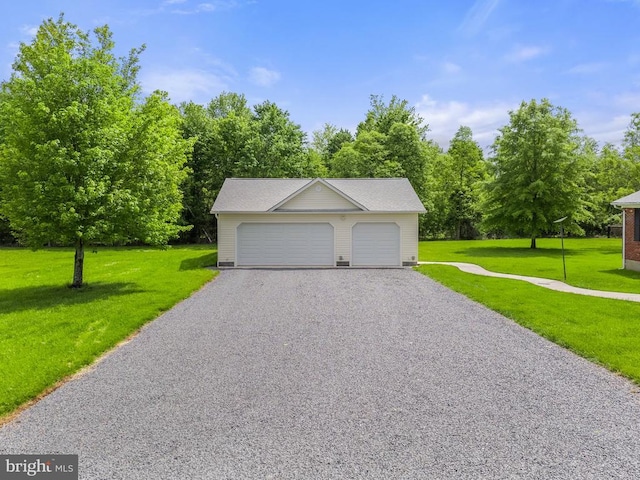  - view of detached garage