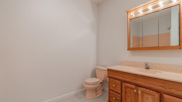 159 Yancey Ct, Mcgaheysville, VA 22840 - bathroom featuring toilet, baseboards, tile patterned floors, and vanity