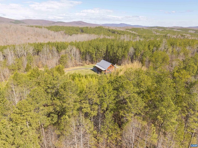 4323 Carter Rd, Schuyler, VA 22969 - drone / aerial view featuring a mountain view and a wooded view