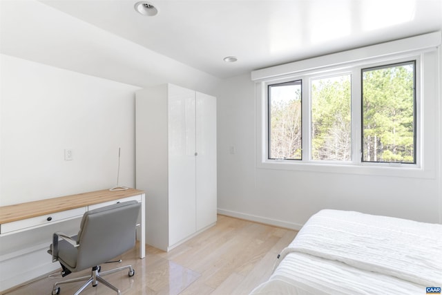 4323 Carter Rd, Schuyler, VA 22969 - bedroom featuring multiple windows, light wood-style flooring, baseboards, and recessed lighting