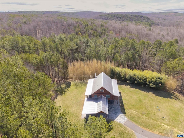 4323 Carter Rd, Schuyler, VA 22969 - bird's eye view with a wooded view