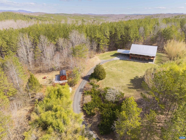 4323 Carter Rd, Schuyler, VA 22969 - aerial view with a forest view