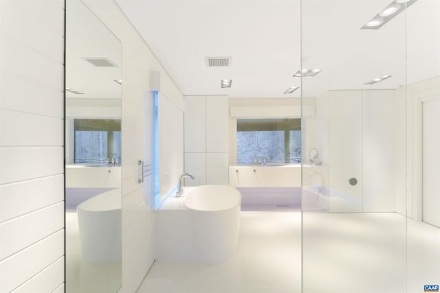 4323 Carter Rd, Schuyler, VA 22969 - bathroom featuring a soaking tub and visible vents
