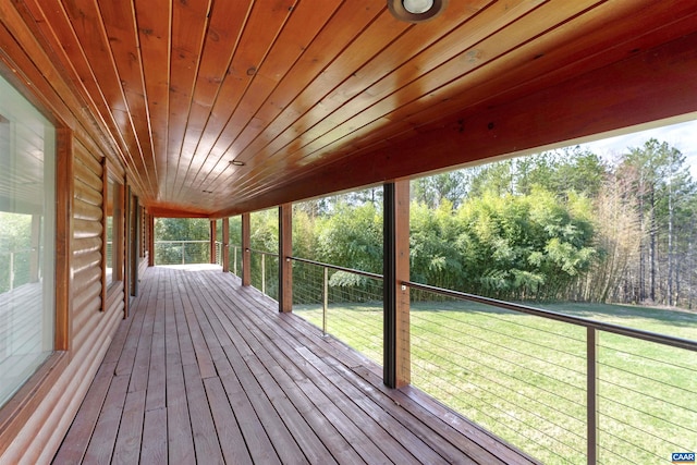 4323 Carter Rd, Schuyler, VA 22969 - wooden terrace with a yard