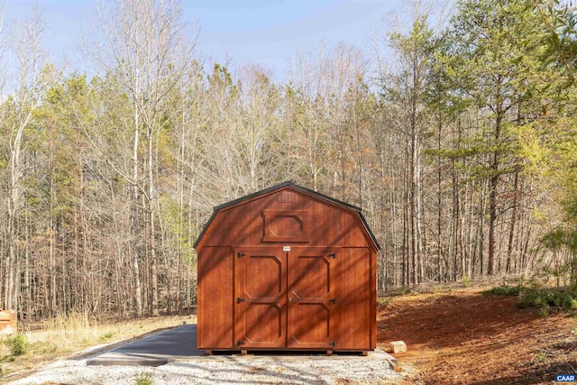 4323 Carter Rd, Schuyler, VA 22969 - view of shed featuring a wooded view