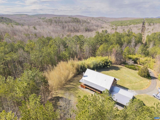 4323 Carter Rd, Schuyler, VA 22969 - drone / aerial view featuring a forest view