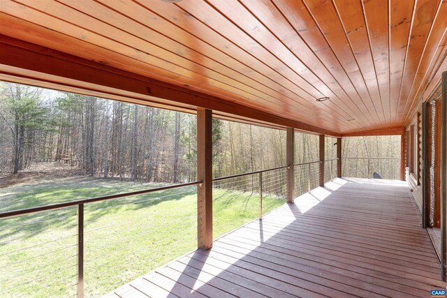 4323 Carter Rd, Schuyler, VA 22969 - wooden deck featuring a lawn