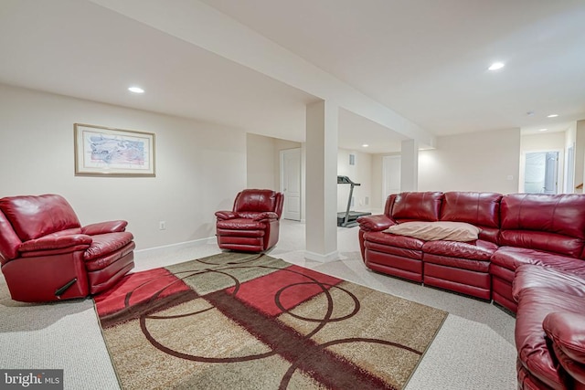 11512 Balmartin Ct, Spotsylvania, VA 22553 - carpeted living room with recessed lighting and baseboards