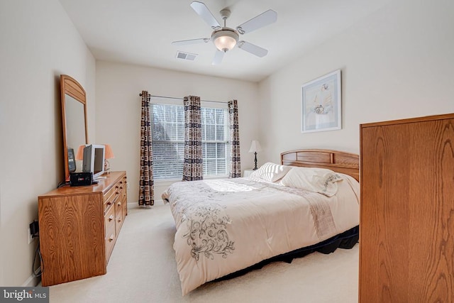 11512 Balmartin Ct, Spotsylvania, VA 22553 - bedroom with light colored carpet, baseboards, and ceiling fan