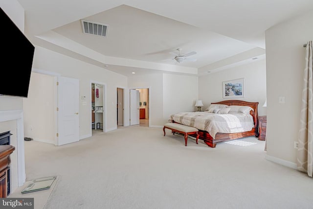 11512 Balmartin Ct, Spotsylvania, VA 22553 - bedroom featuring carpet, a fireplace, and baseboards