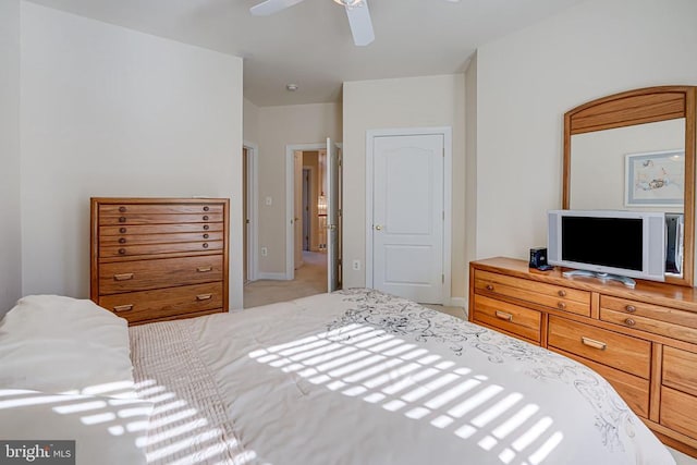 11512 Balmartin Ct, Spotsylvania, VA 22553 - bedroom with light colored carpet, baseboards, and ceiling fan