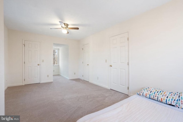 9128 Woodbrook Ln, Culpeper, VA 22701 - unfurnished bedroom with baseboards, carpet floors, and a ceiling fan