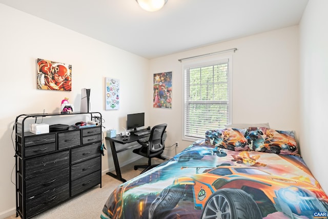 139 Longwood Dr, Charlottesville, VA 22903 - bedroom featuring light colored carpet, baseboards, and an office area