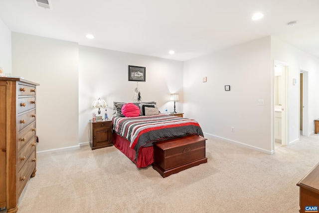 139 Longwood Dr, Charlottesville, VA 22903 - bedroom featuring light carpet, recessed lighting, and baseboards