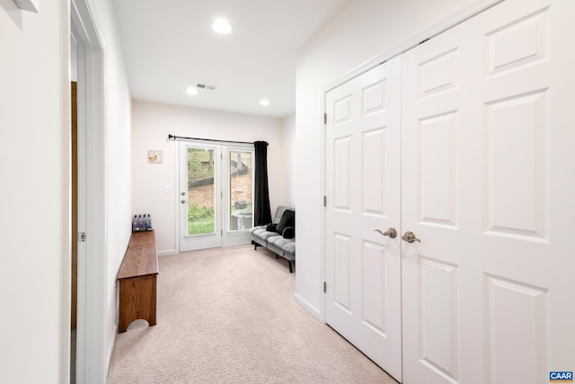 139 Longwood Dr, Charlottesville, VA 22903 - corridor with light colored carpet, recessed lighting, and baseboards