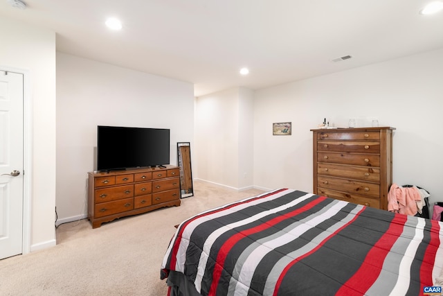 139 Longwood Dr, Charlottesville, VA 22903 - bedroom featuring light colored carpet, recessed lighting, and baseboards