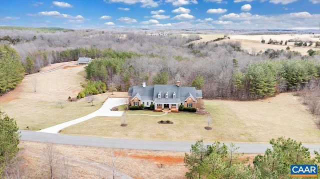 1660 Lees Mill Ln, Goode, VA 24556 - aerial view of property and surrounding area featuring a forest