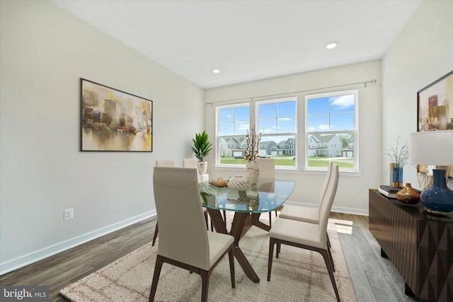 2093 Whithorn Hl, Jeffersonton, VA 22724 - dining space with wood finished floors and recessed lighting
