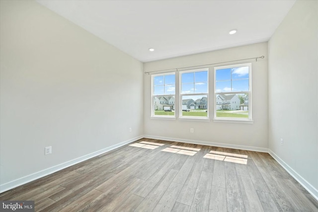 2093 Whithorn Hl, Jeffersonton, VA 22724 - unfurnished room with wood finished floors and recessed lighting