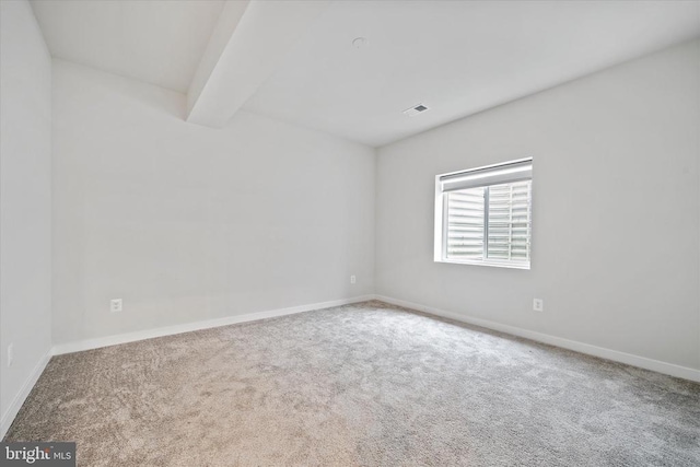 2093 Whithorn Hl, Jeffersonton, VA 22724 - unfurnished room with carpet flooring and beam ceiling