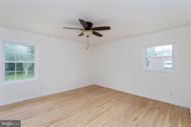 19253 Rolling Hills Dr, Culpeper, VA 22701 - unfurnished room featuring light wood-style flooring and a ceiling fan