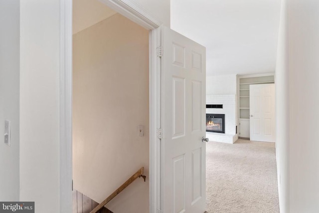 19253 Rolling Hills Dr, Culpeper, VA 22701 - hallway with an upstairs landing and carpet