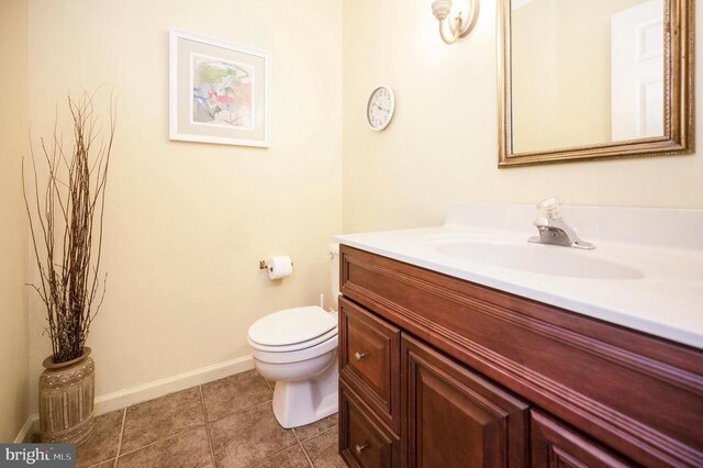 215 Mt Pleasant Dr, Locust Grove, VA 22508 - bathroom with vanity and tile patterned flooring