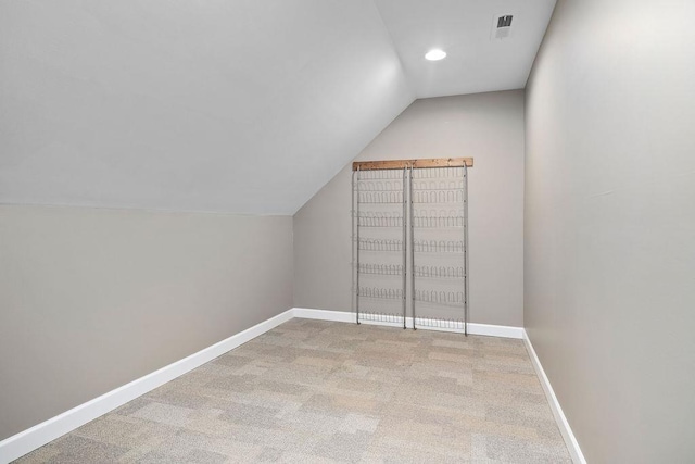 101 Jasper Ln, Waynesboro, VA 22980 - additional living space featuring lofted ceiling, baseboards, carpet flooring, and recessed lighting