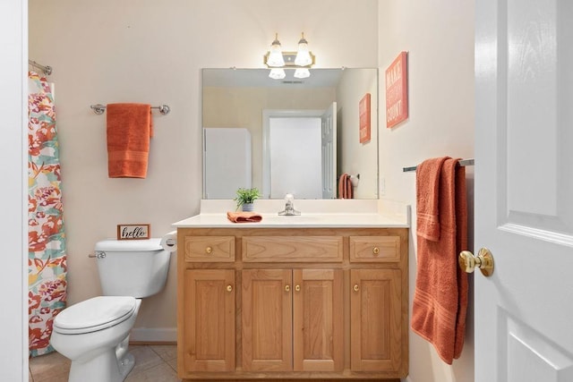 101 Jasper Ln, Waynesboro, VA 22980 - full bath featuring toilet, vanity, tile patterned flooring, and baseboards