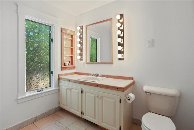162 Hartman Ct, Mcgaheysville, VA 22840 - bathroom featuring plenty of natural light, vanity, and tile patterned floors