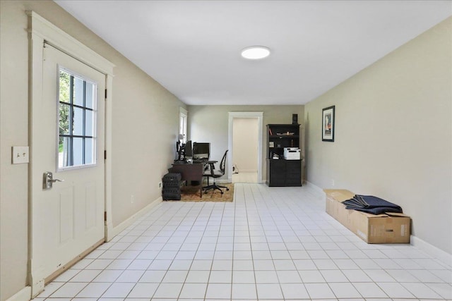 162 Hartman Ct, Mcgaheysville, VA 22840 - office area featuring baseboards and light tile patterned floors